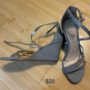 Beautiful sequin wedges